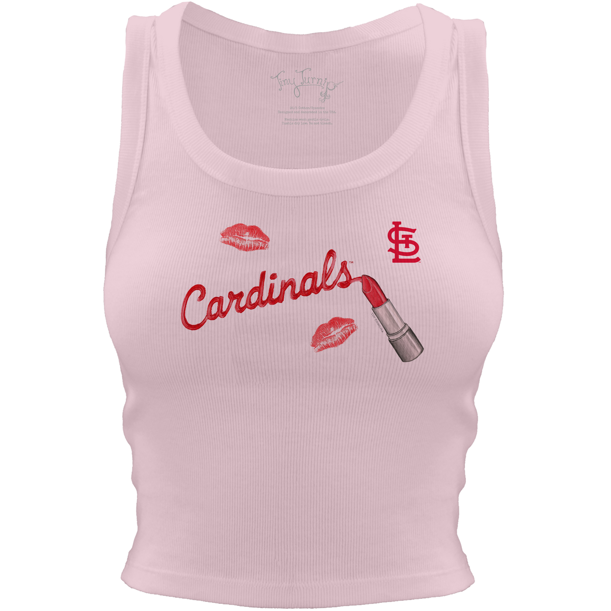 St. Louis Cardinals Lipstick Crop Tank - Tiny Turnip