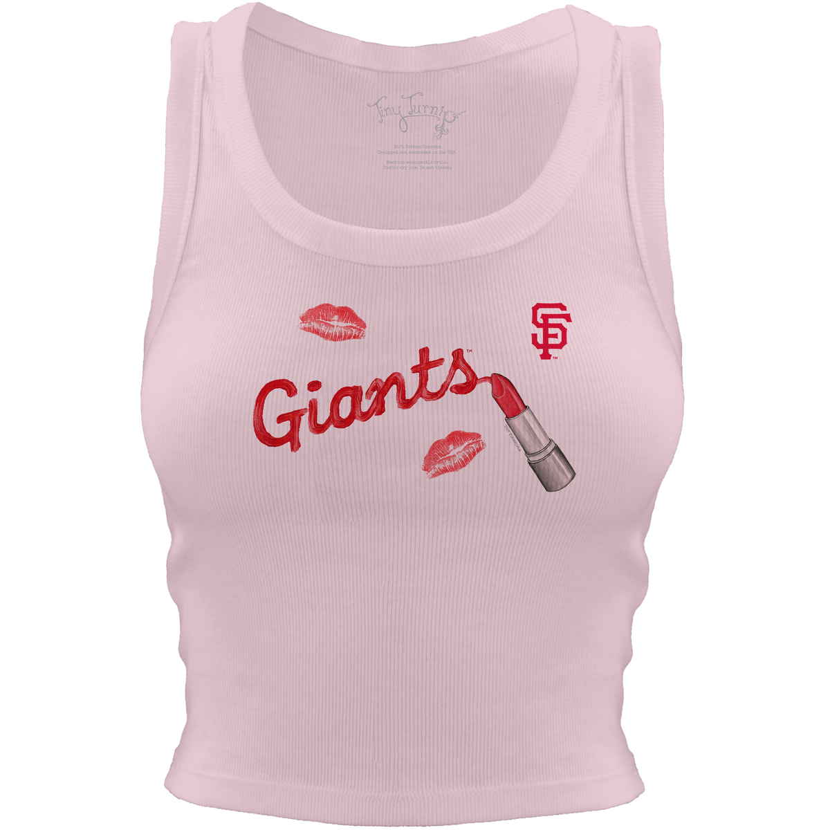 San Francisco Giants Lipstick Crop Tank - Tiny Turnip