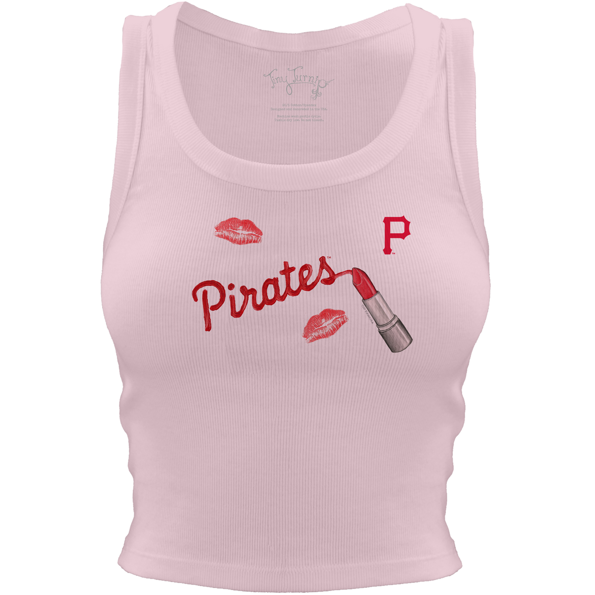 Pittsburgh Pirates Lipstick Crop Tank - Tiny Turnip