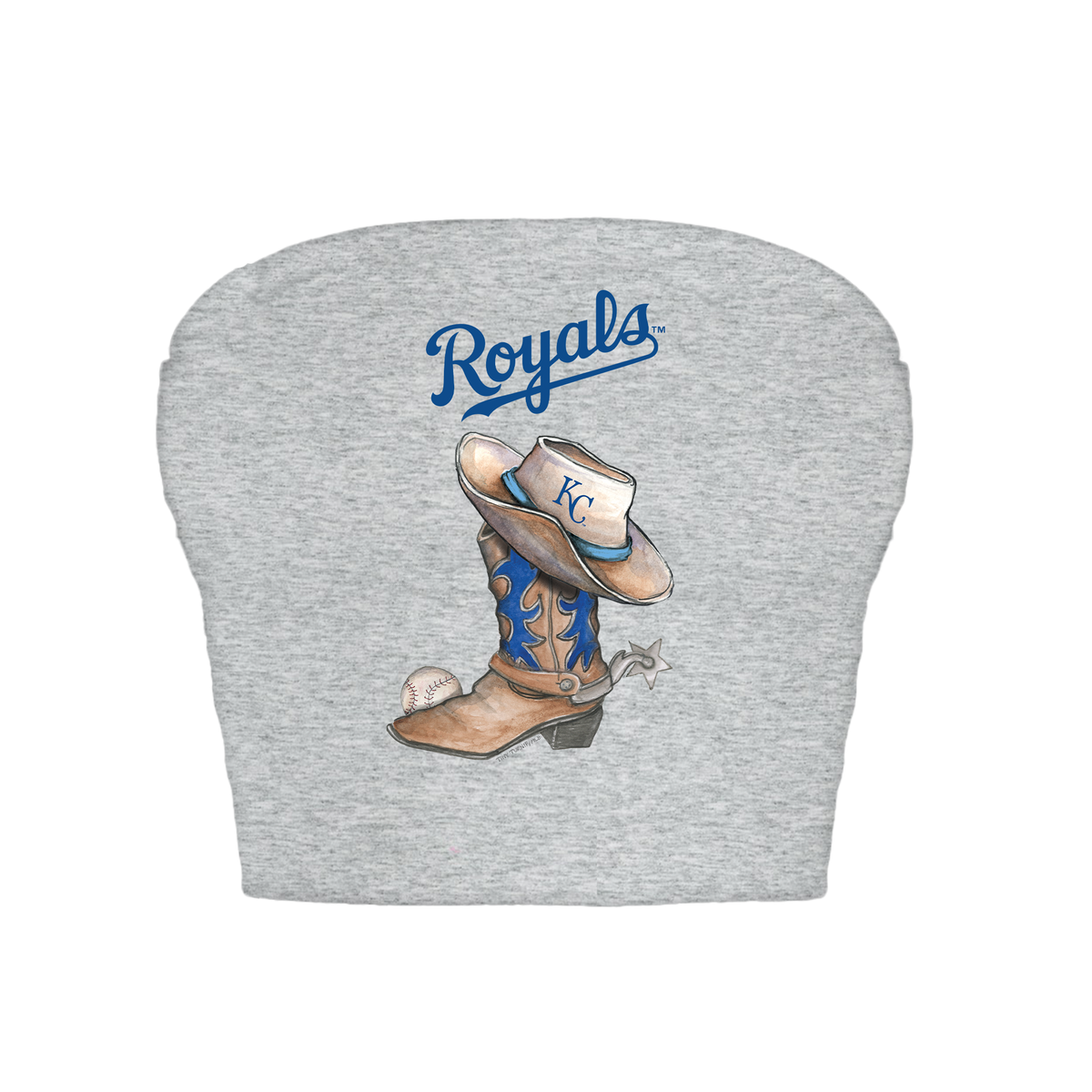 Kansas City Royals Cowboy Boot Crop Tube Top