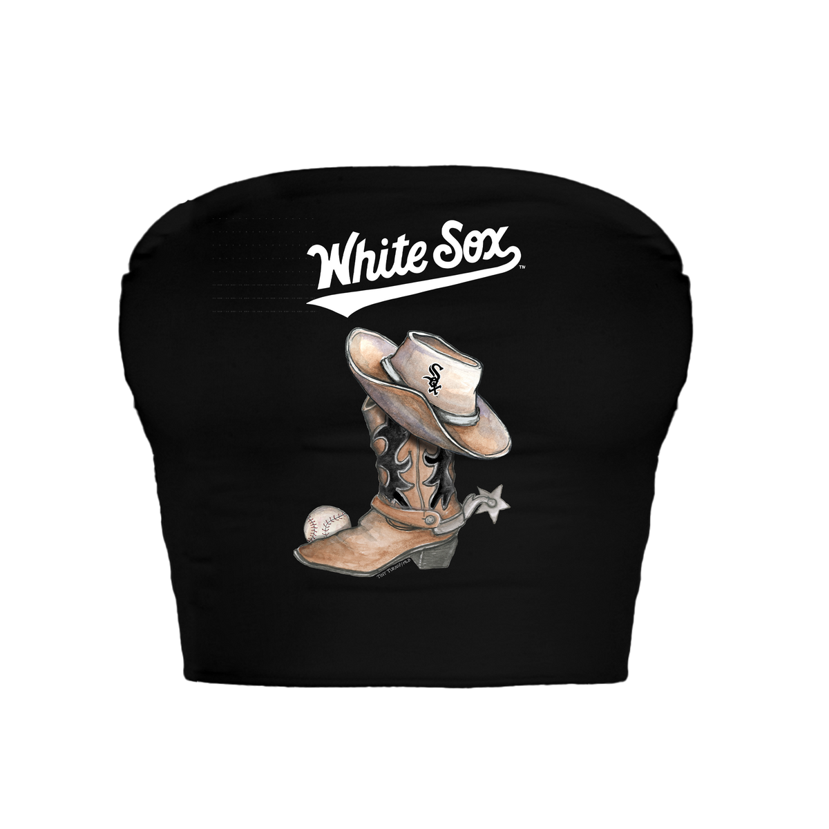 Chicago White Sox Cowboy Boot Crop Tube Top
