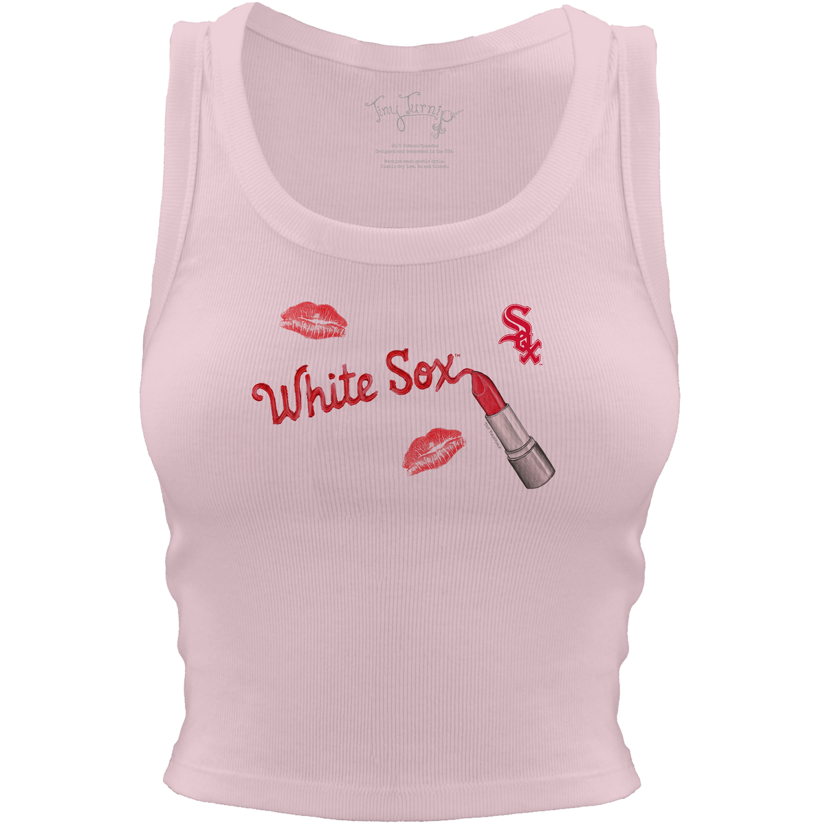 Chicago White Sox Lipstick Crop Tank - Tiny Turnip