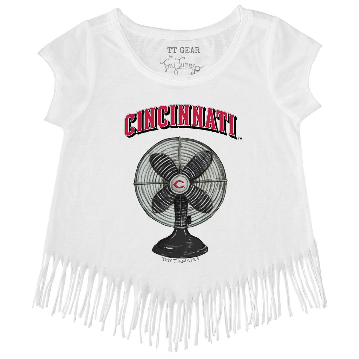 Cincinnati Reds Fan Fringe Tee