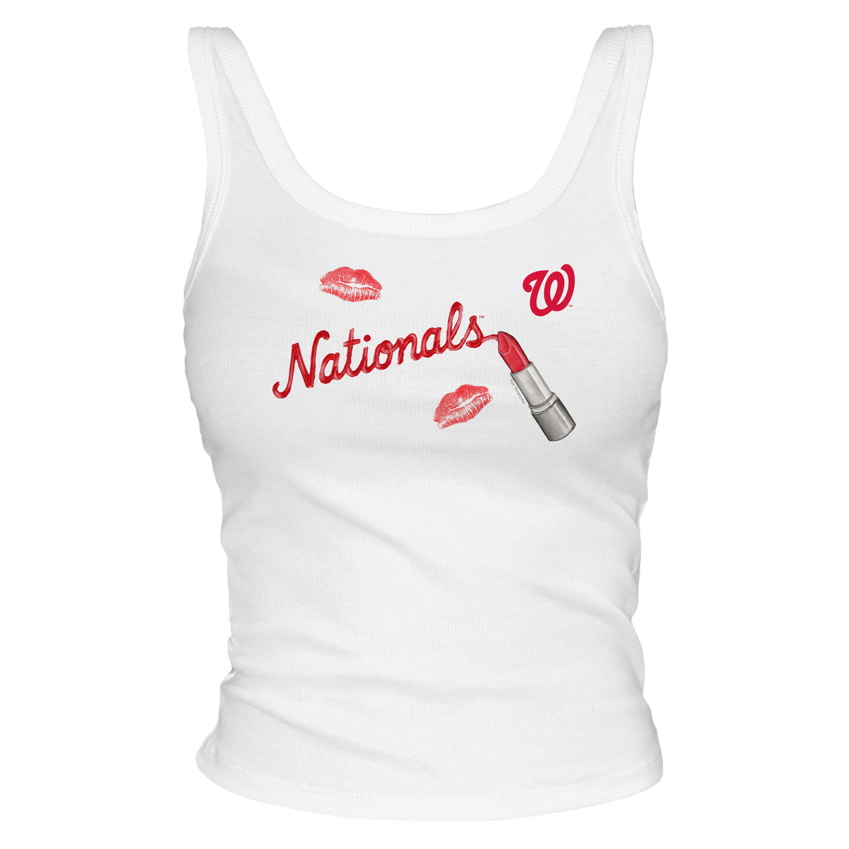Washington Nationals Lipstick Tank - Tiny Turnip