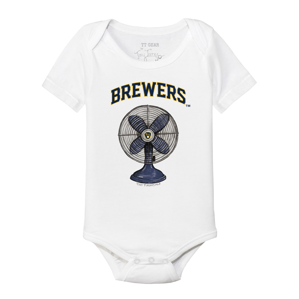 Milwaukee Brewers Fan Short Sleeve Snapper
