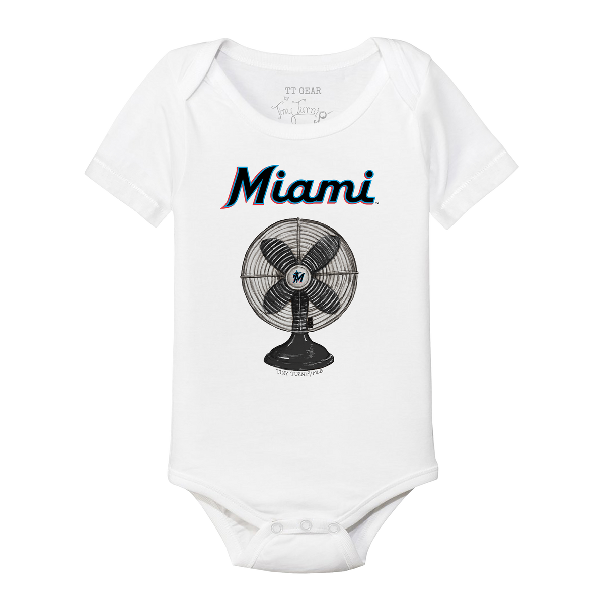 Miami Marlins Fan Short Sleeve Snapper