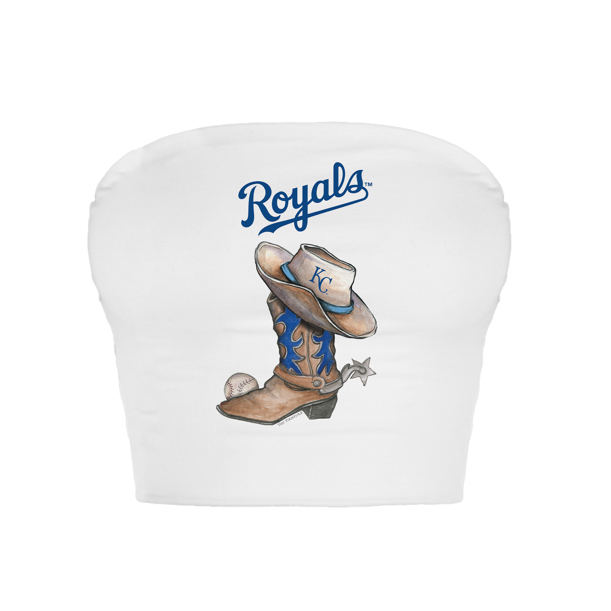 Kansas City Royals Cowboy Boot Crop Tube Top
