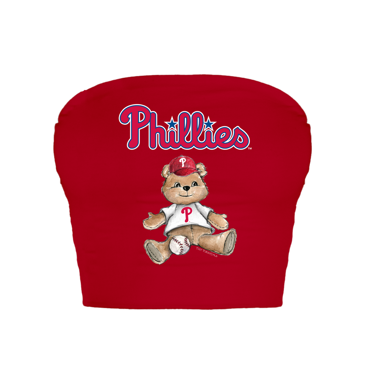 Philadelphia Phillies Teddy Crop Tube Top