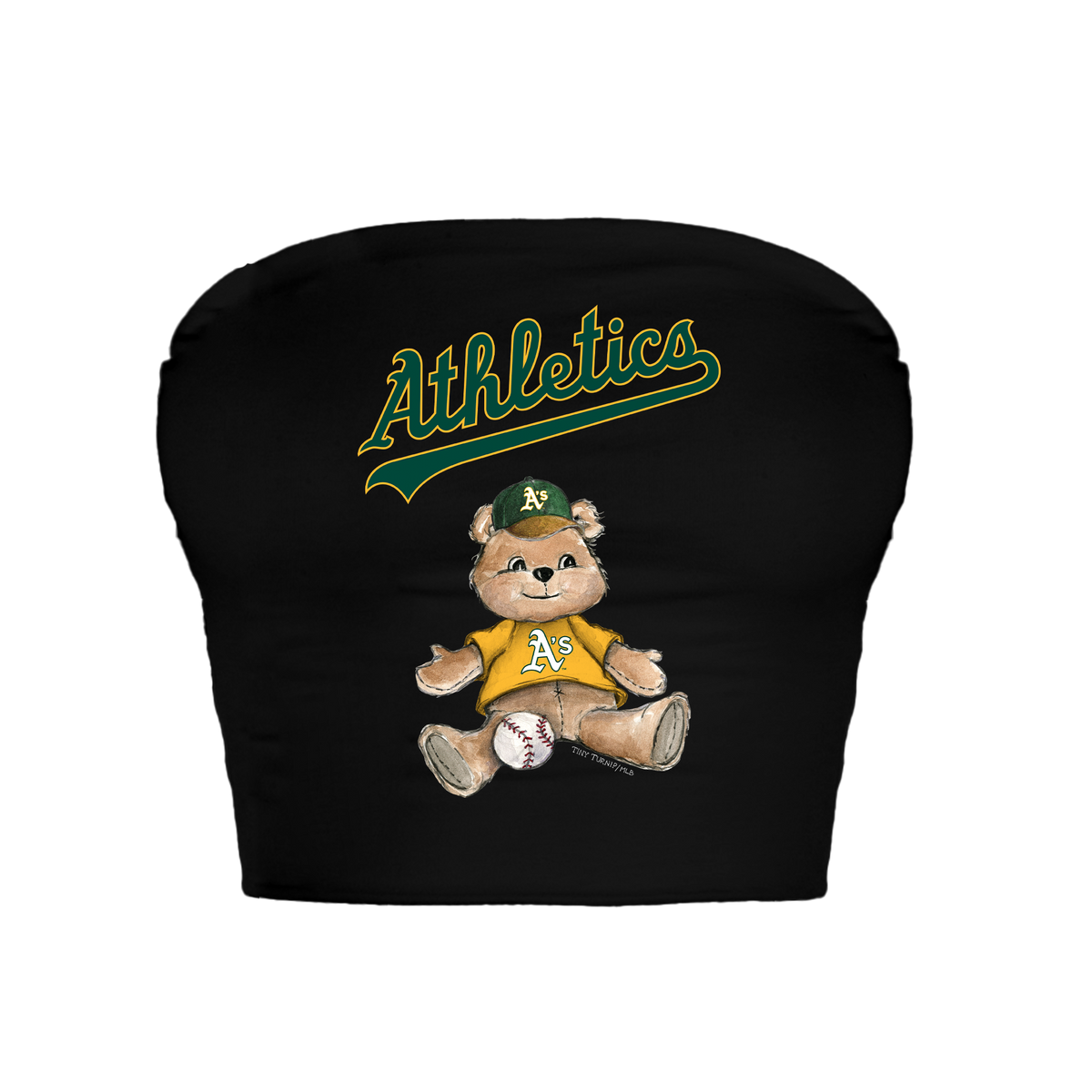 Oakland Athletics Teddy Crop Tube Top