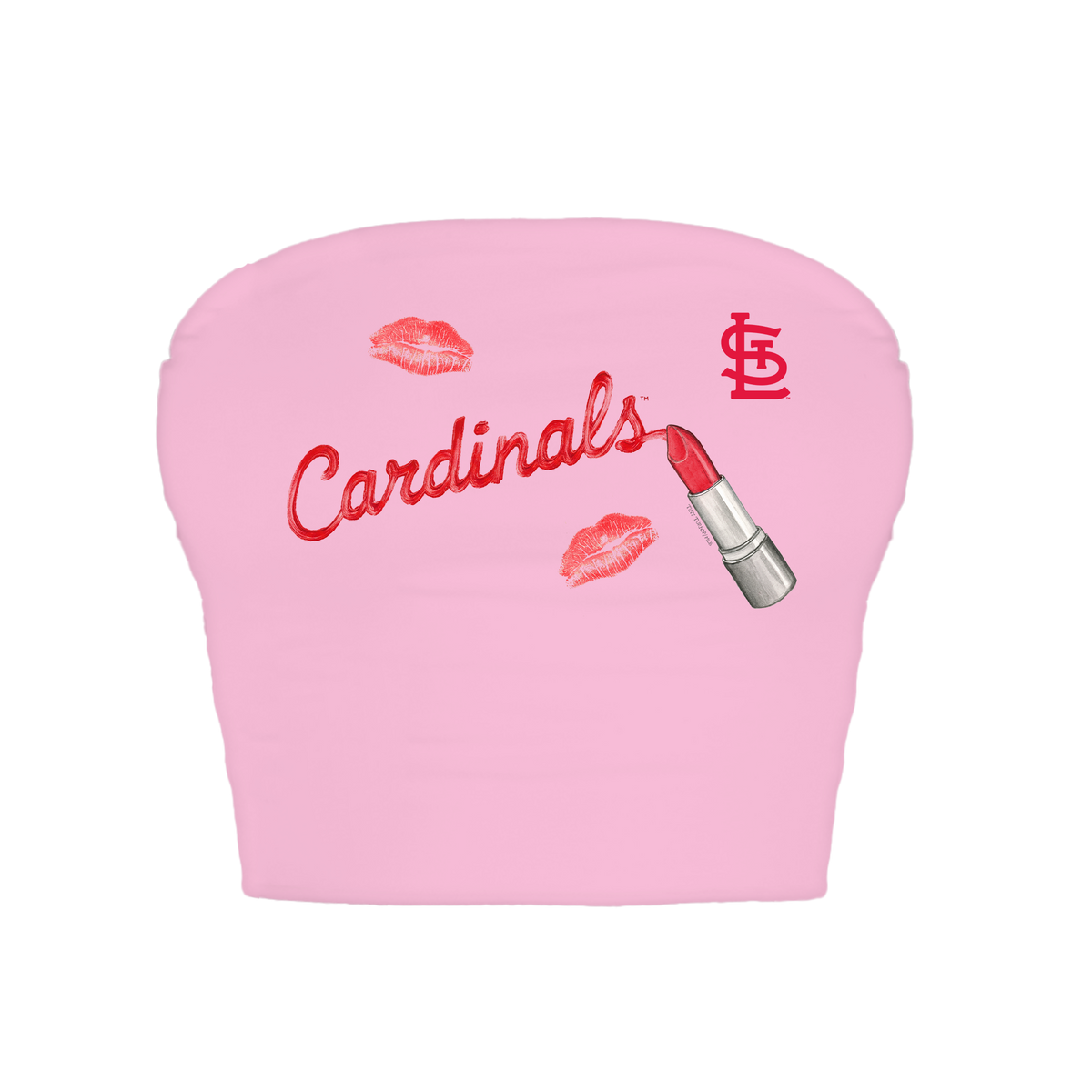 St. Louis Cardinals Lipstick Crop Tube Top