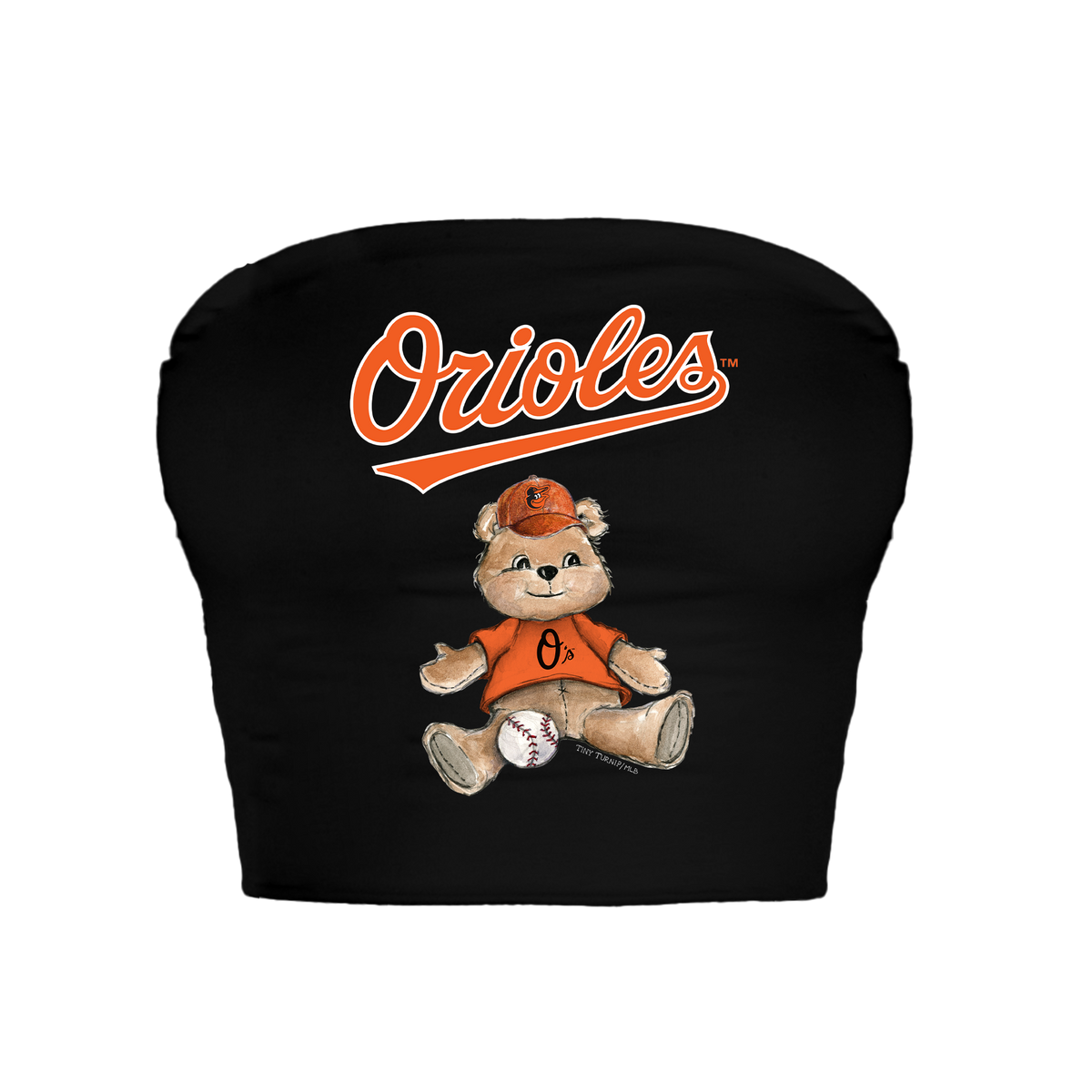 Baltimore Orioles Teddy Crop Tube Top