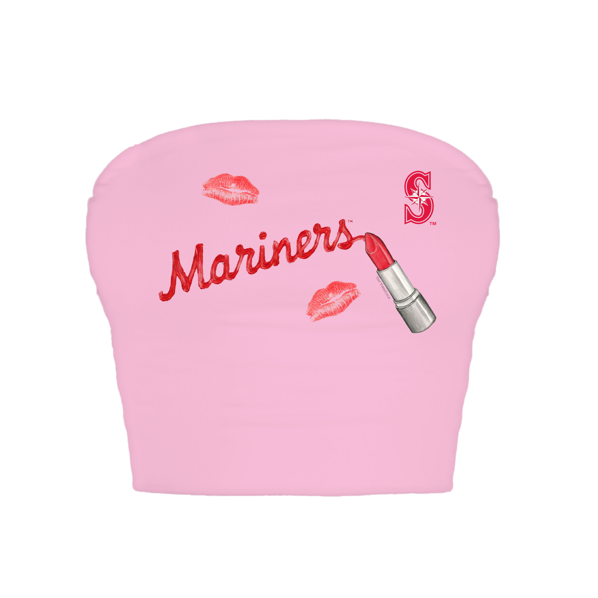 Seattle Mariners Lipstick Crop Tube Top