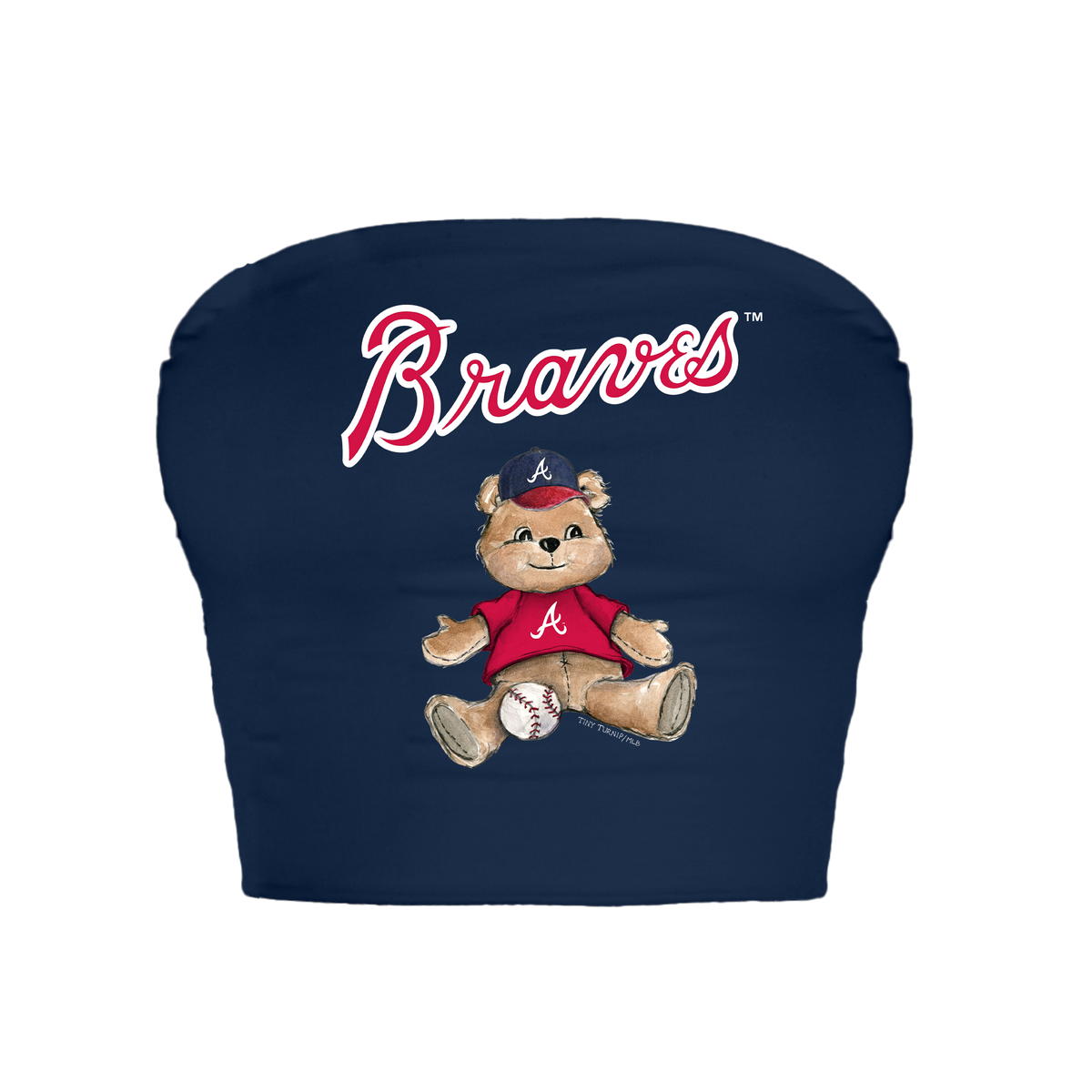 Atlanta Braves Teddy Crop Tube Top