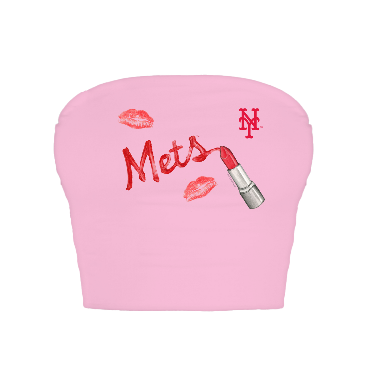New York Mets Lipstick Crop Tube Top