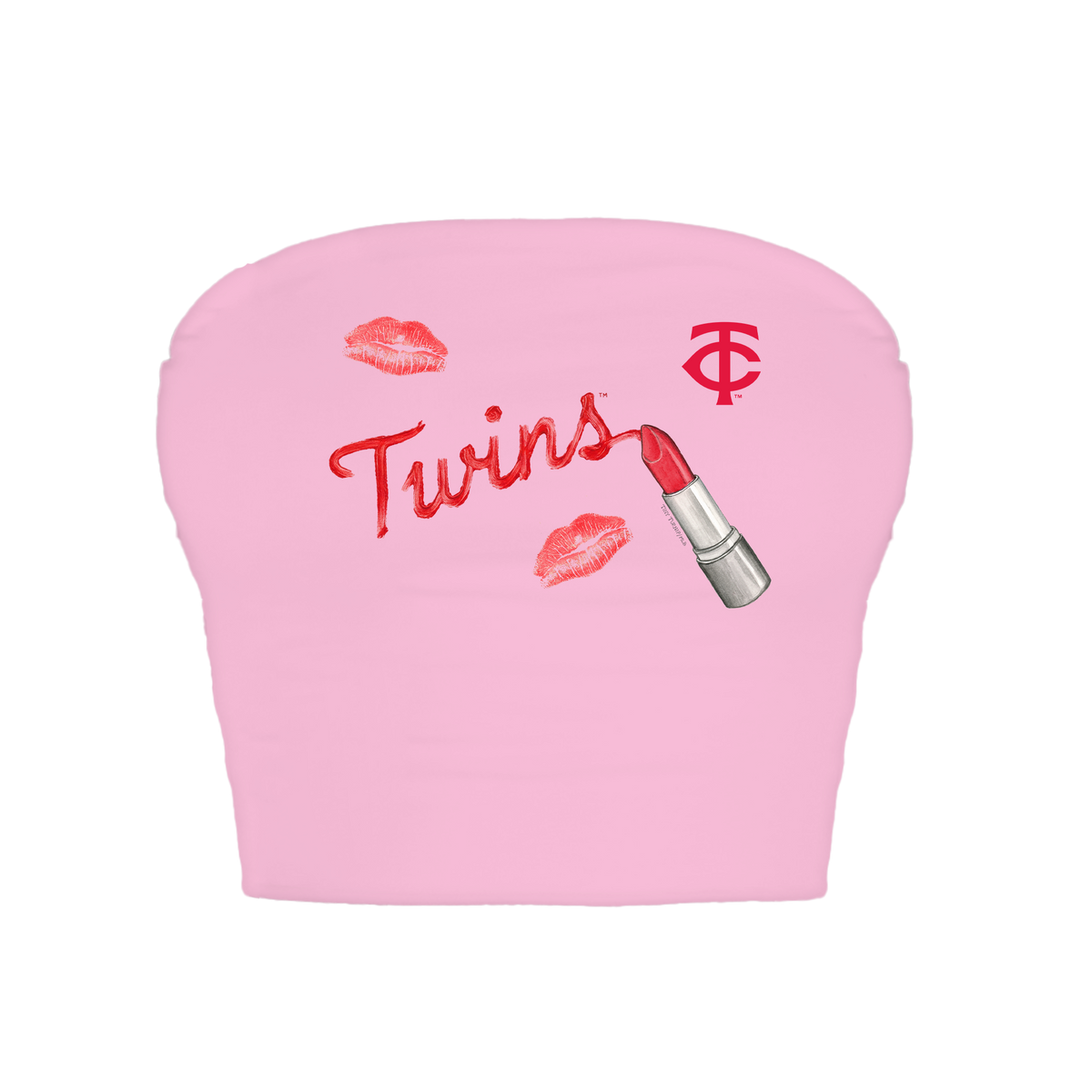 Minnesota Twins Lipstick Crop Tube Top