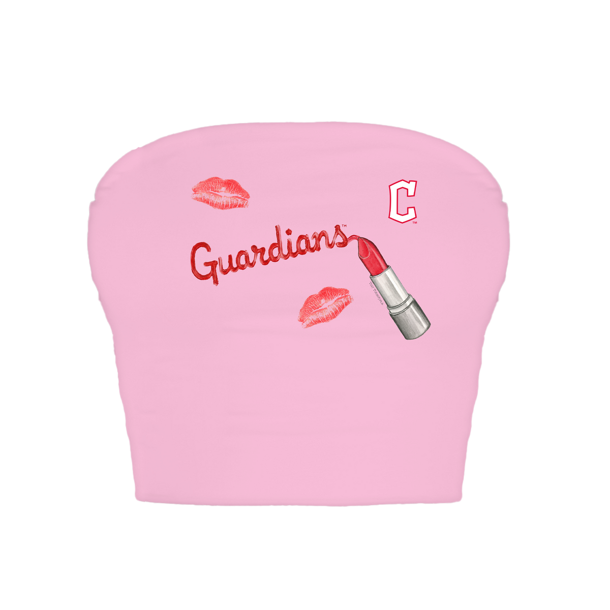 Cleveland Guardians Lipstick Crop Tube Top