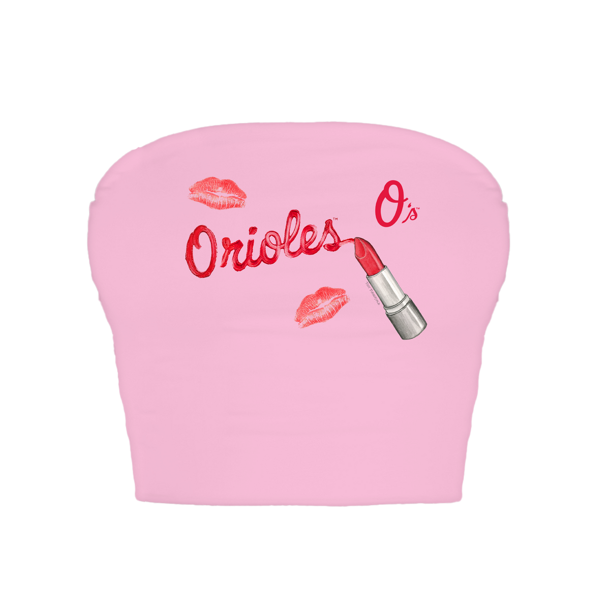 Baltimore Orioles Lipstick Crop Tube Top