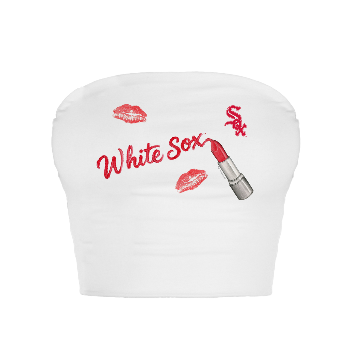Chicago White Sox Lipstick Crop Tube Top