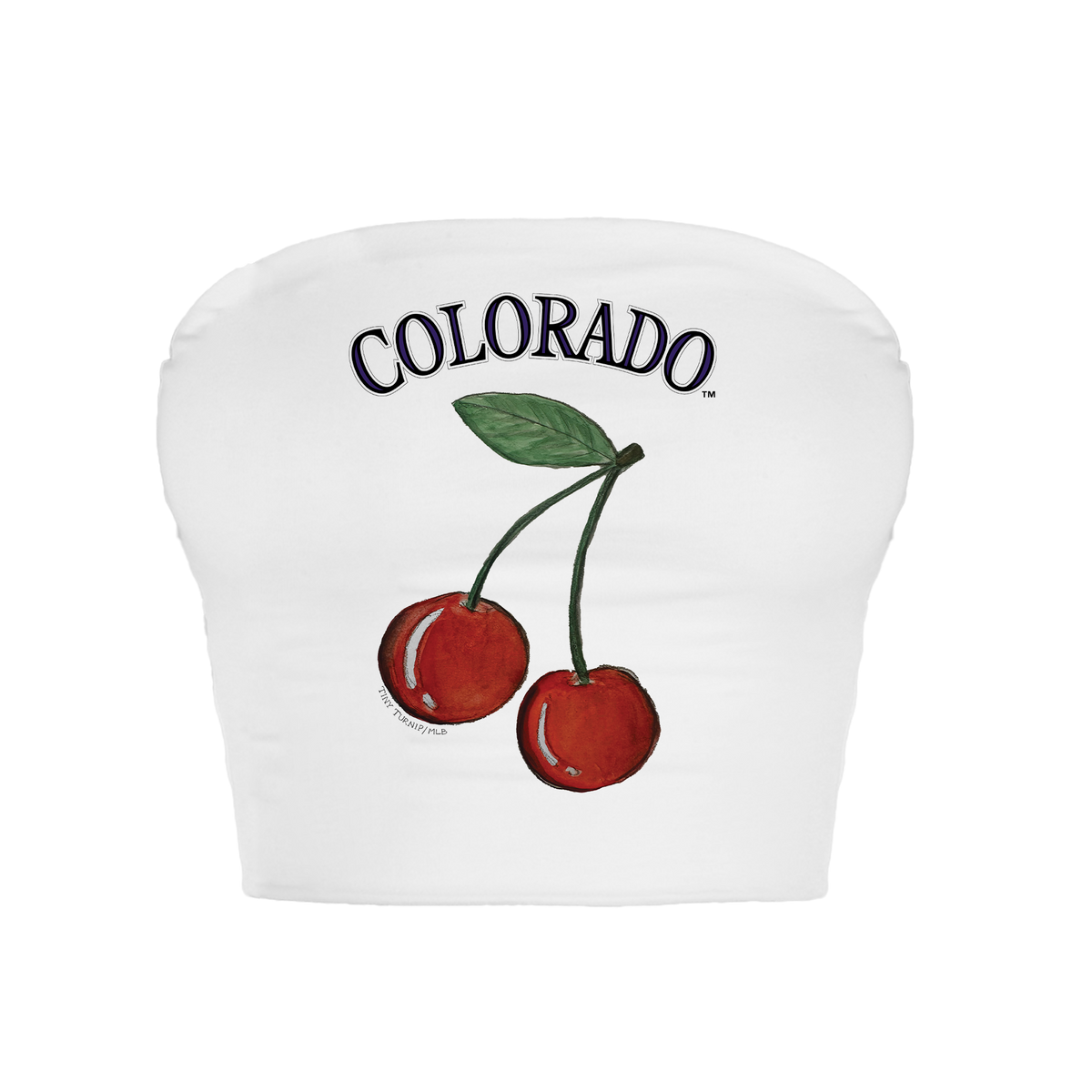 Colorado Rockies Cherry Crop Tube Top