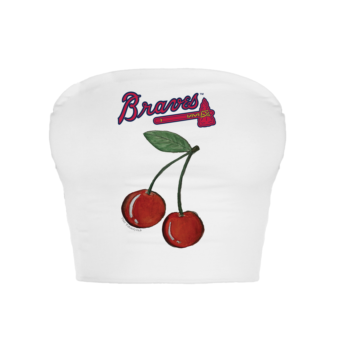 Atlanta Braves Cherry Crop Tube Top