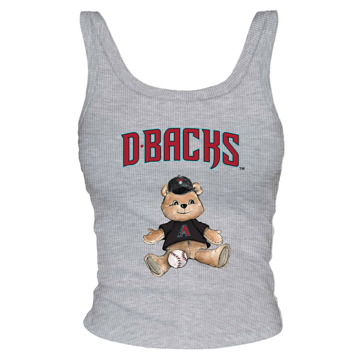 Arizona Diamondbacks Teddy Ribbed Tank - Tiny Turnip