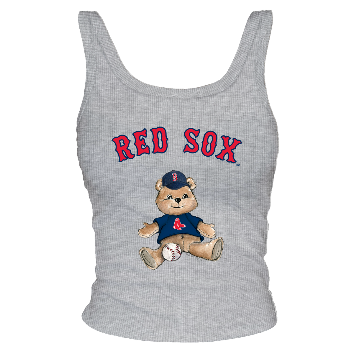 Boston Red Sox Teddy Ribbed Tank - Tiny Turnip