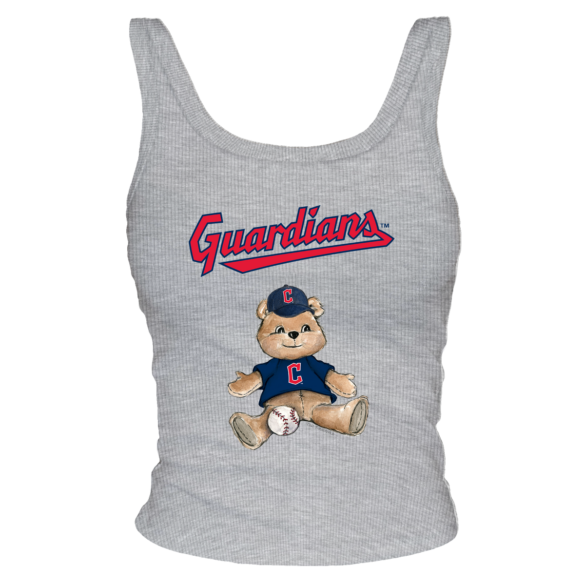 Cleveland Guardians Teddy Ribbed Tank - Tiny Turnip
