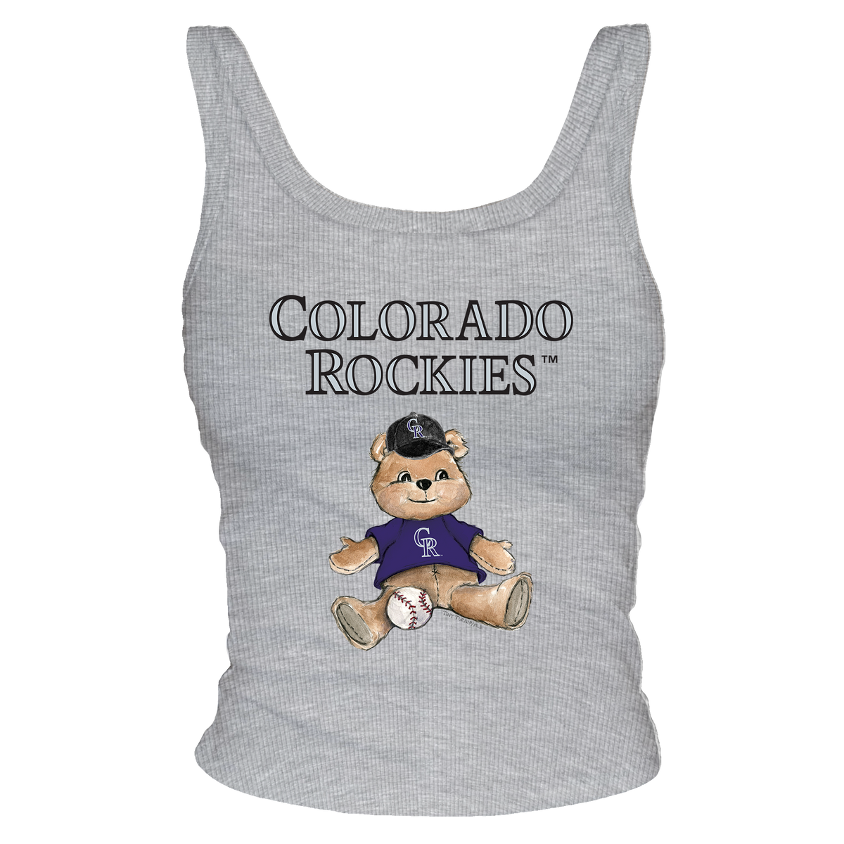 Colorado Rockies Teddy Ribbed Tank - Tiny Turnip
