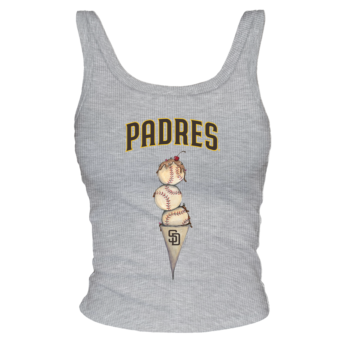 San Diego Padres Triple Scoop Ribbed Tank