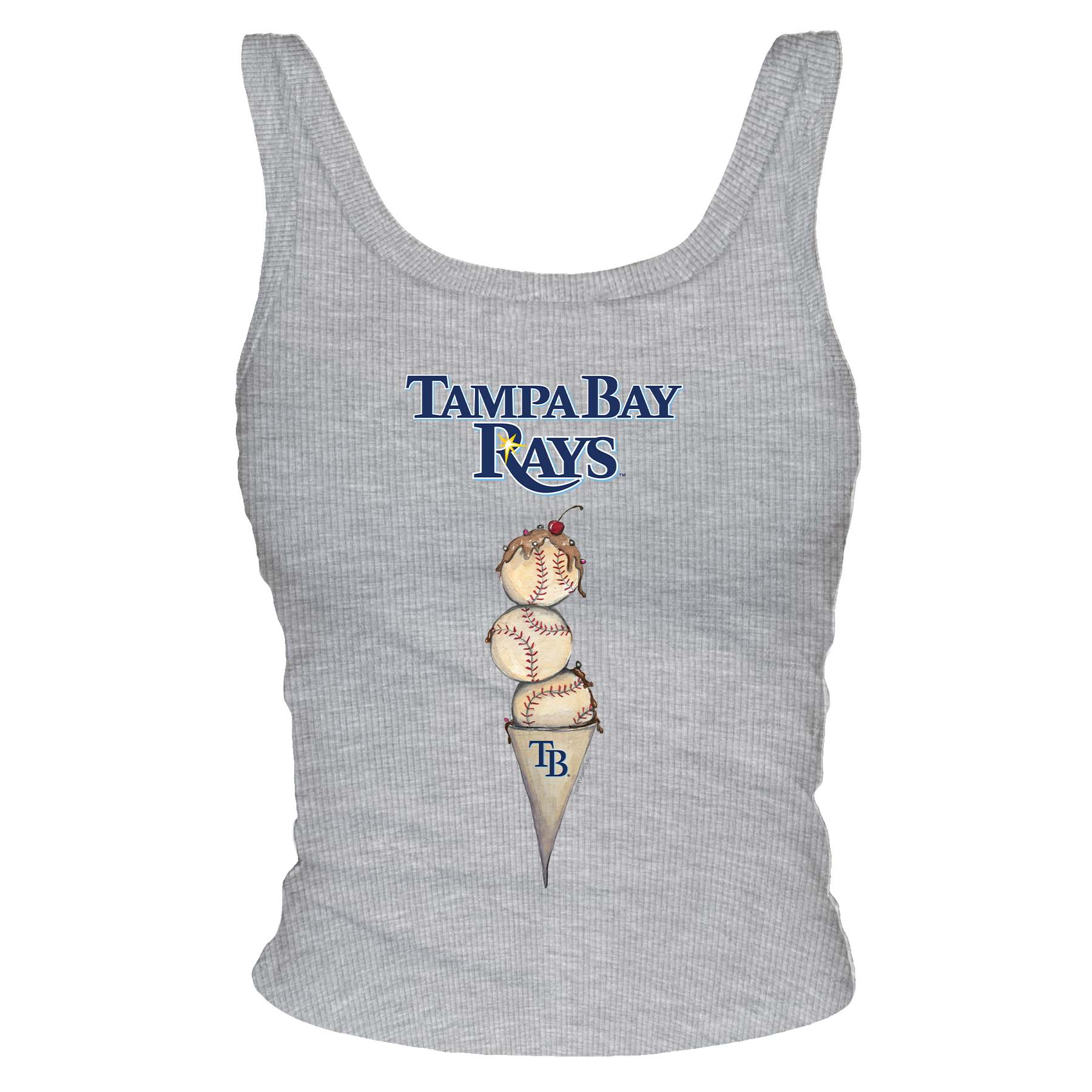 Tampa Bay Rays Triple Scoop Ribbed Tank