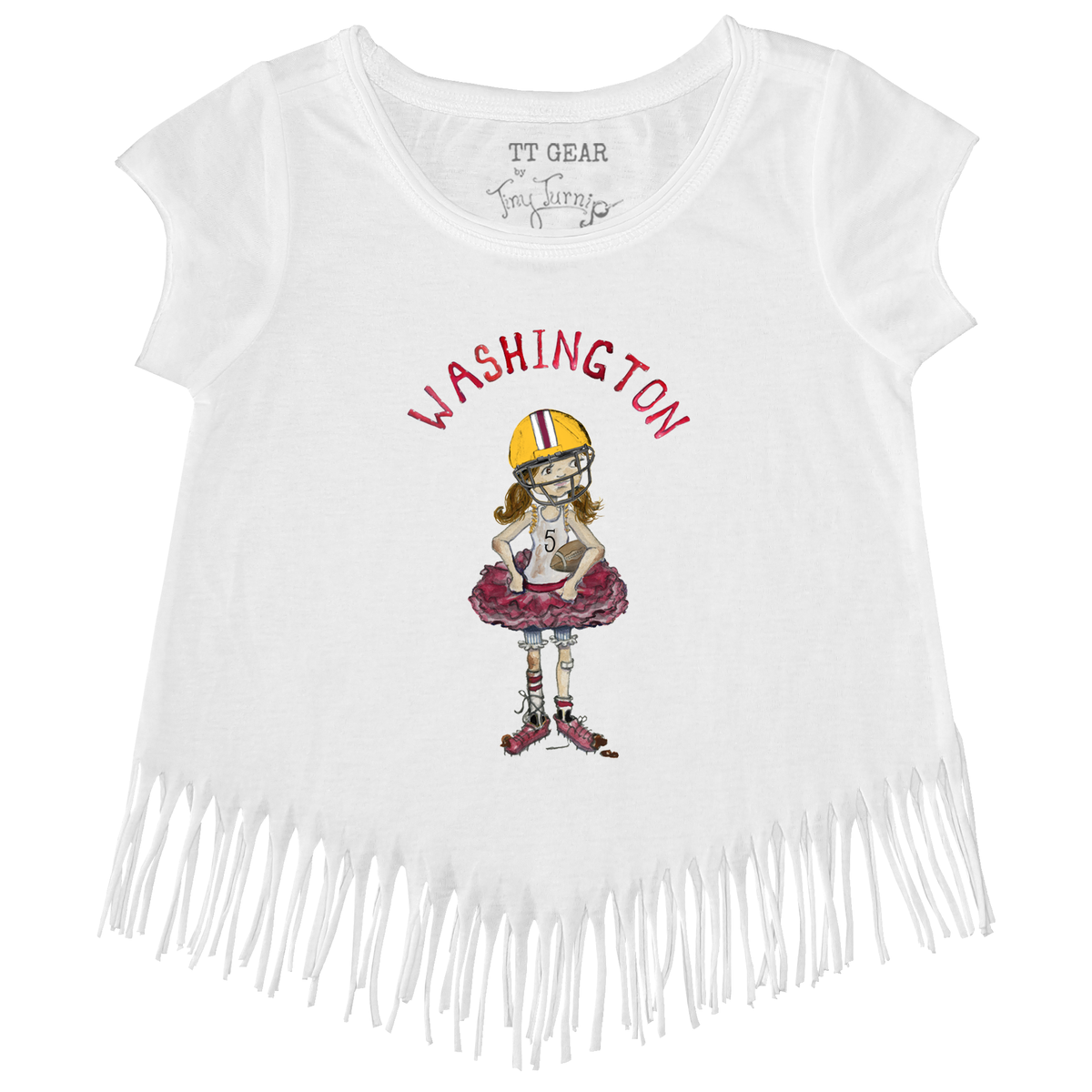 VIP Football: Babes w/ Name, Number - Fringe Tee