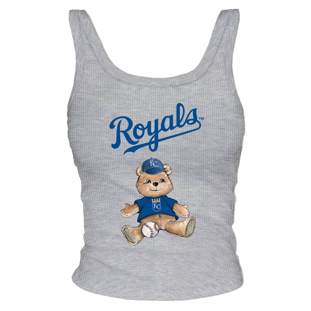 Kansas City Royals Teddy Ribbed Tank - Tiny Turnip
