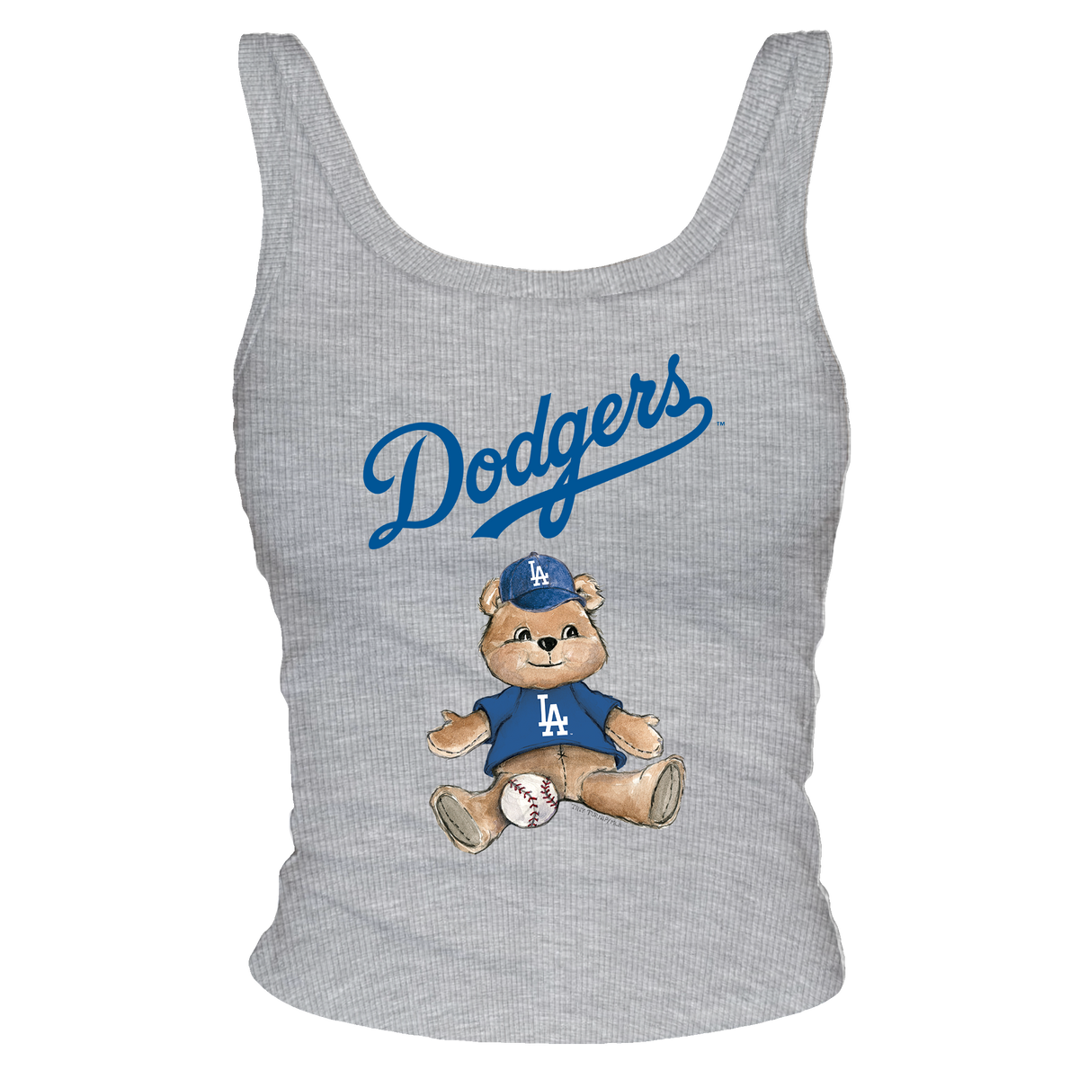 Los Angeles Dodgers Teddy Ribbed Tank - Tiny Turnip