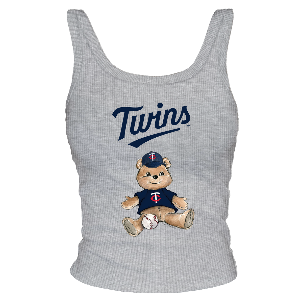 Minnesota Twins Teddy Ribbed Tank - Tiny Turnip