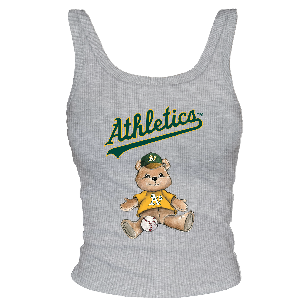 Oakland Athletics Teddy Ribbed Tank - Tiny Turnip