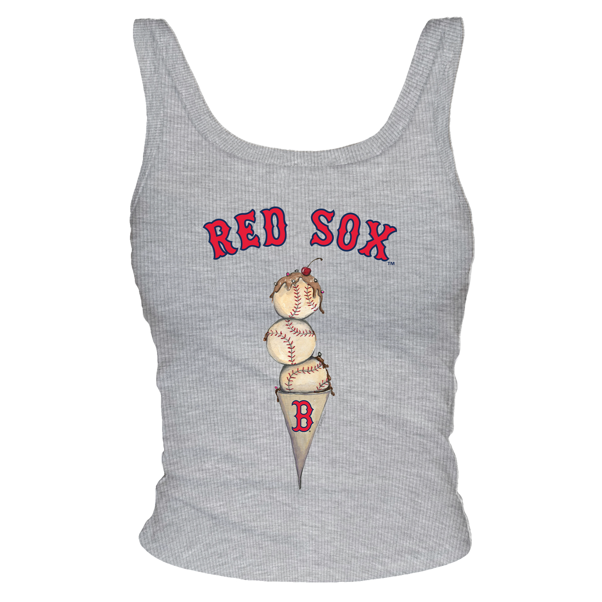 Boston Red Sox Triple Scoop Ribbed Tank
