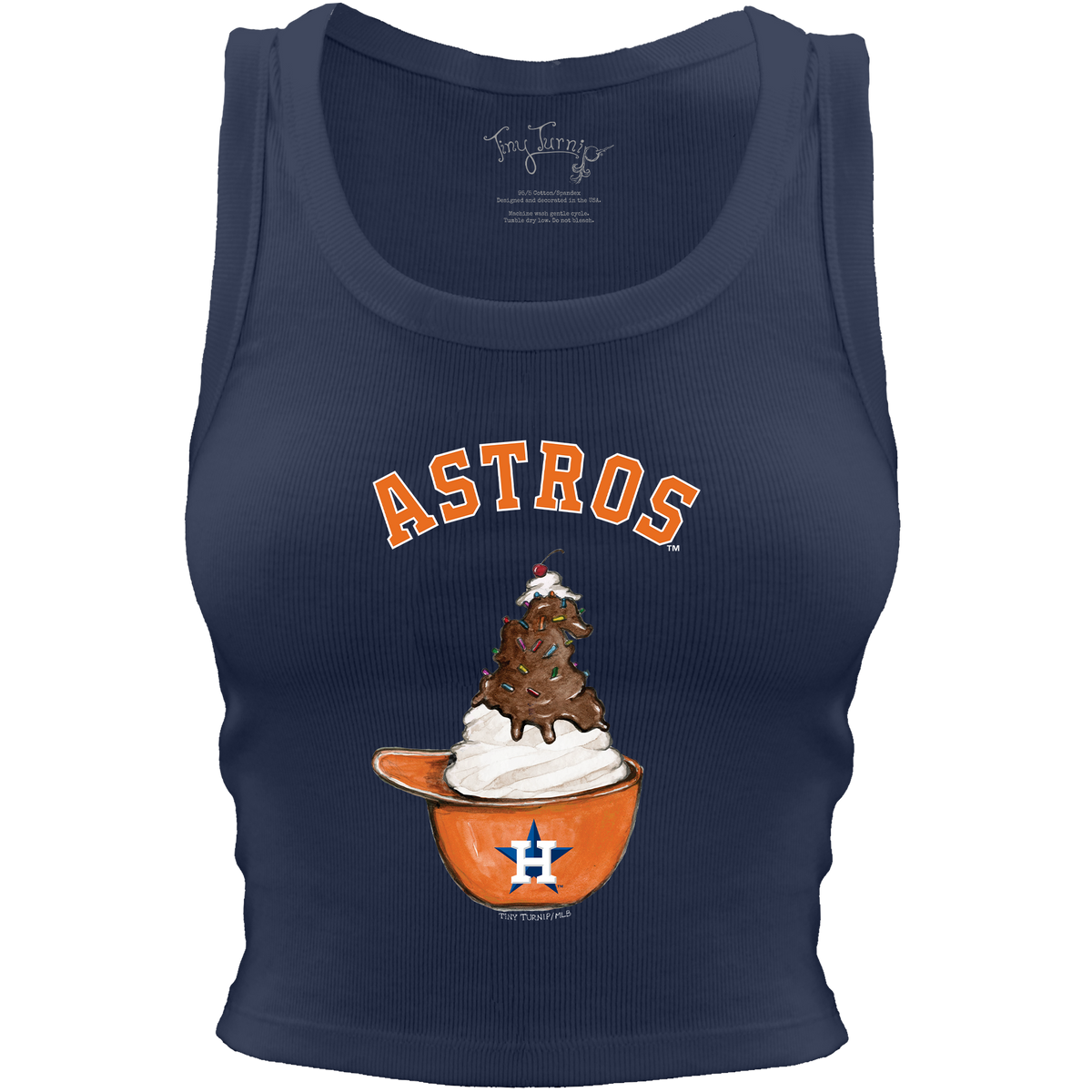 Houston Astros Sundae Helmet Crop Tank