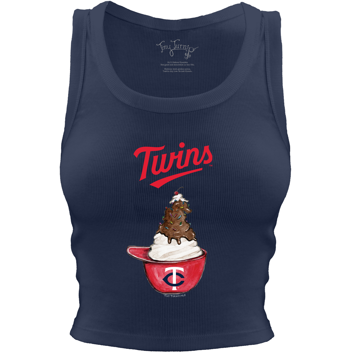 Minnesota Twins Sundae Helmet Crop Tank - Tiny Turnip