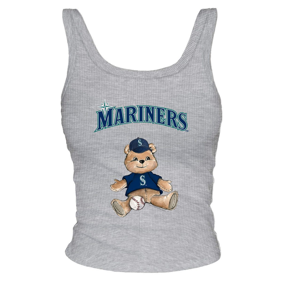Seattle Mariners Teddy Ribbed Tank - Tiny Turnip