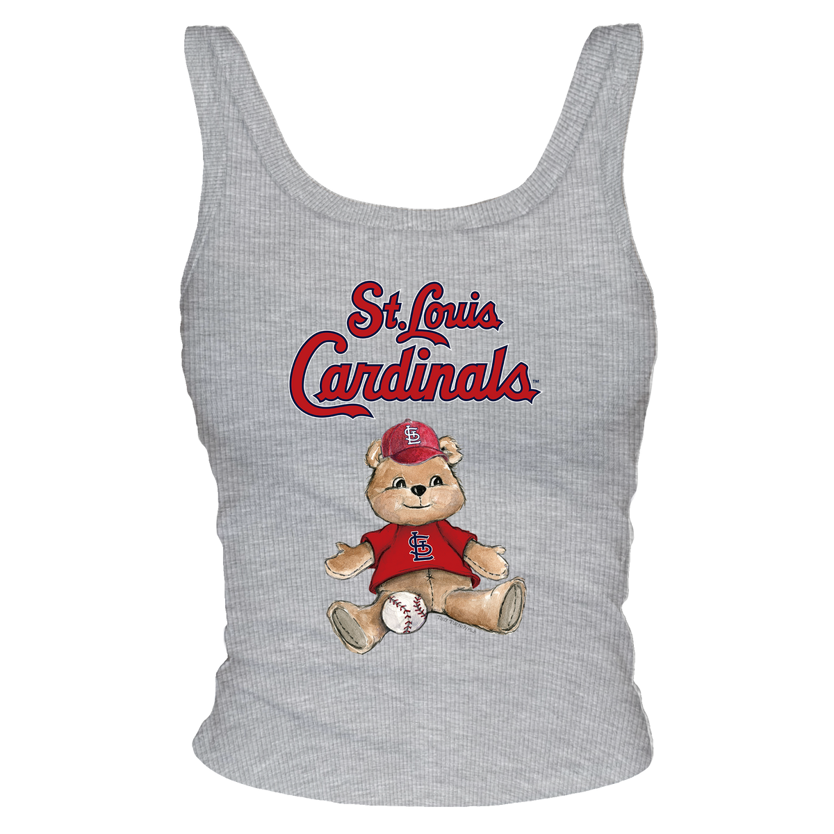 St. Louis Cardinals Teddy Ribbed Tank - Tiny Turnip
