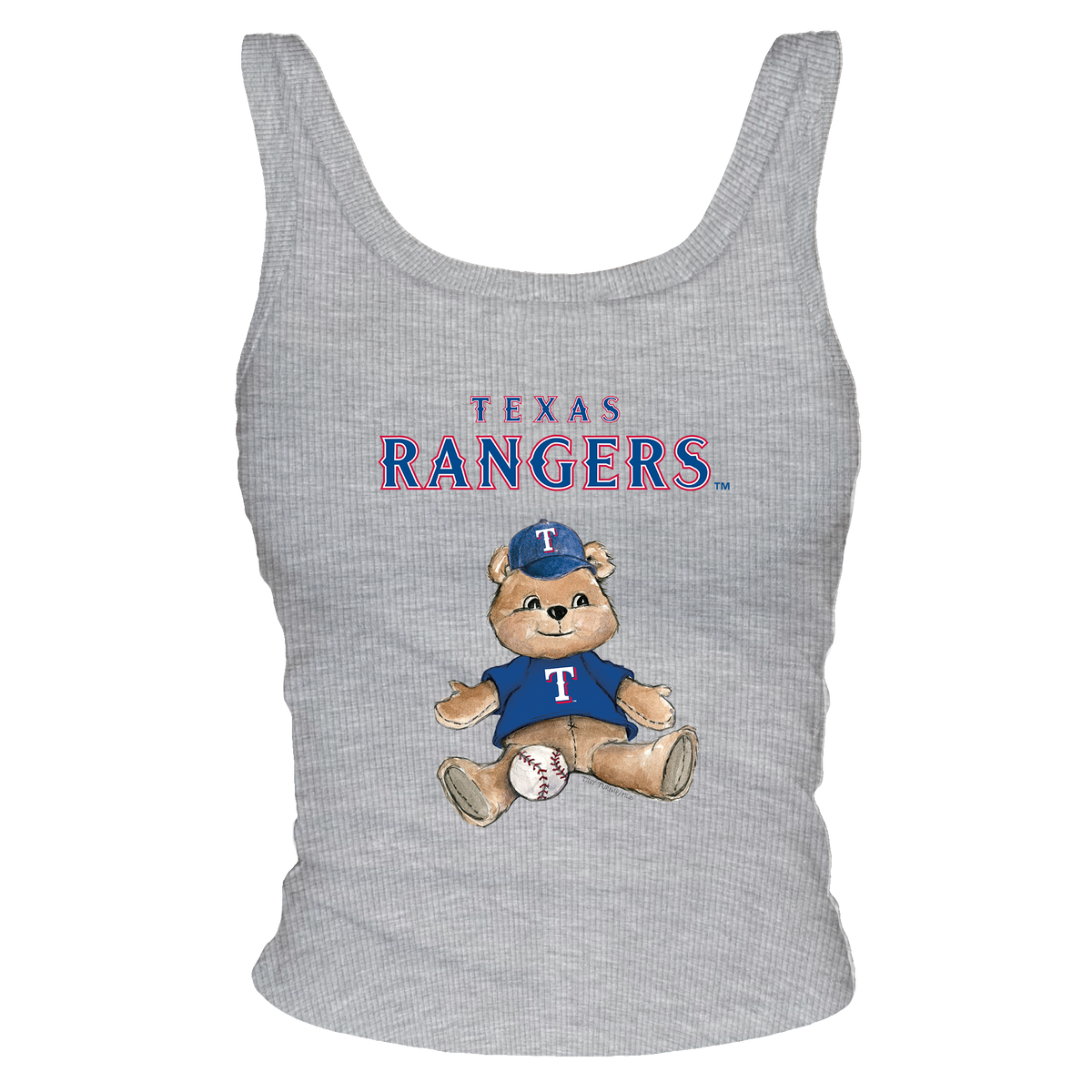 Texas Rangers Teddy Ribbed Tank - Tiny Turnip