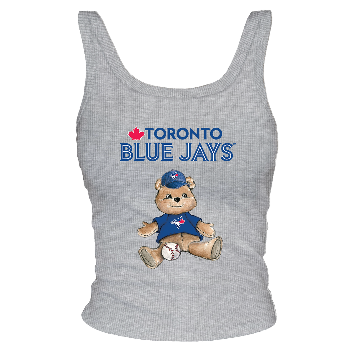 Toronto Blue Jays Teddy Ribbed Tank - Tiny Turnip