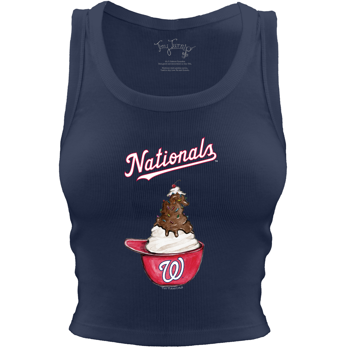 Washington Nationals Sundae Helmet Crop Tank