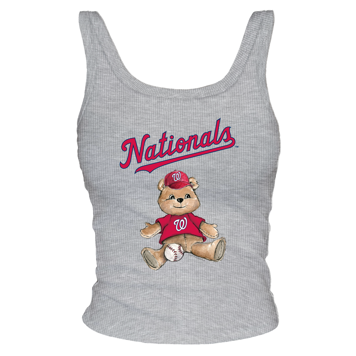 Washington Nationals Teddy Ribbed Tank - Tiny Turnip