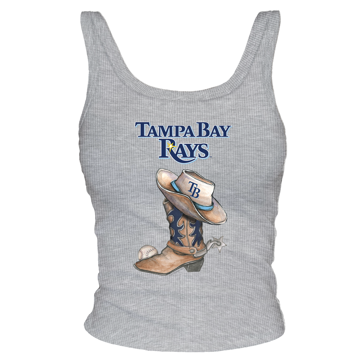 Tampa Bay Rays Cowboy Boot Ribbed Tank