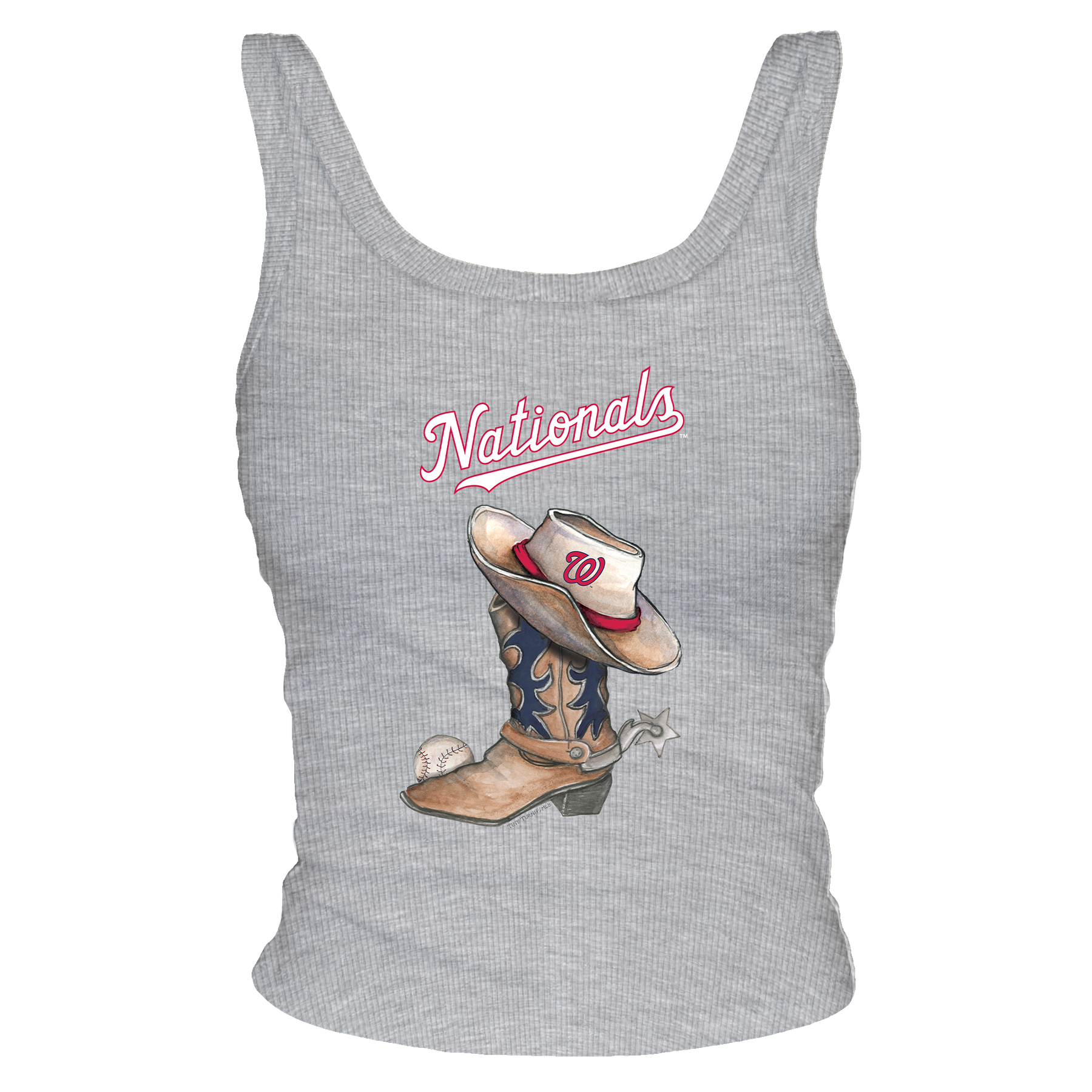 Washington Nationals Cowboy Boot Ribbed Tank