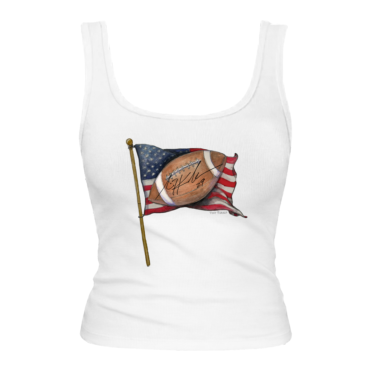 VIP Football: Flag w/ Signature - Emmy Tank