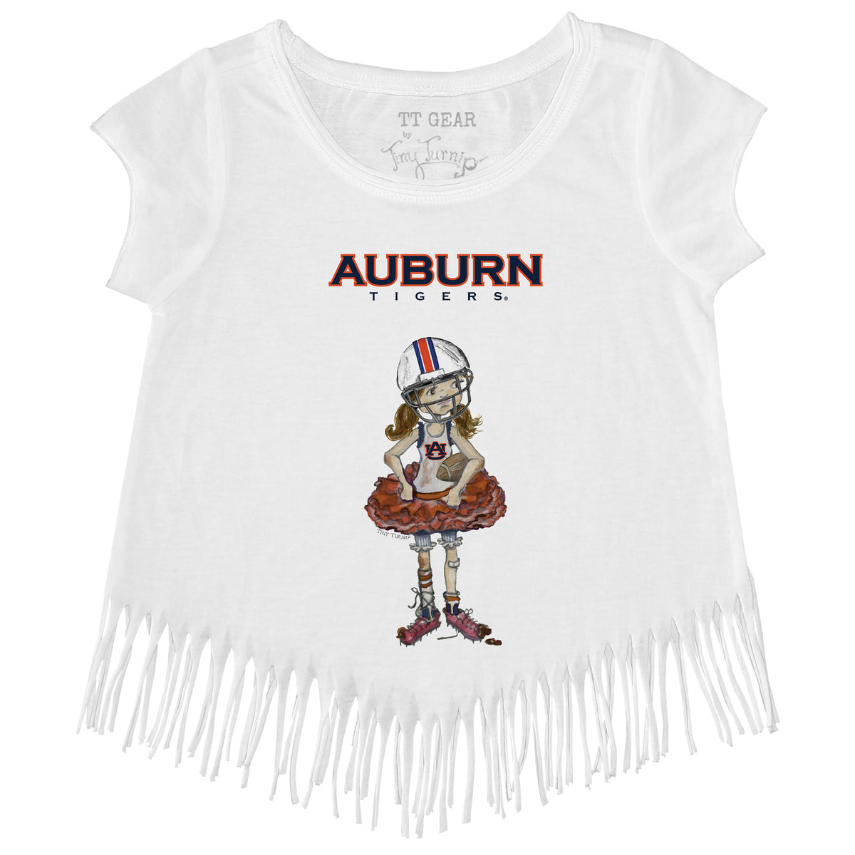 Auburn Tigers Babes Fringe Tee