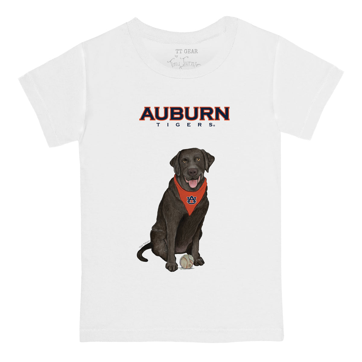 Auburn Tigers Black Labrador Retriever Tee Shirt