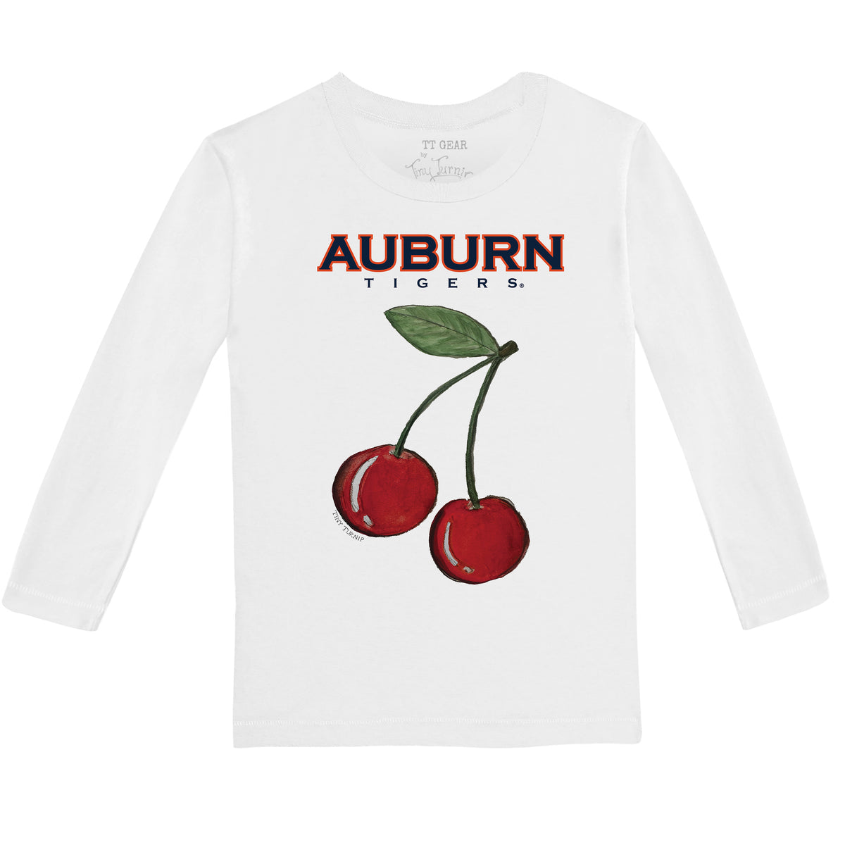 Auburn Tigers Cherry Long-Sleeve Tee Shirt